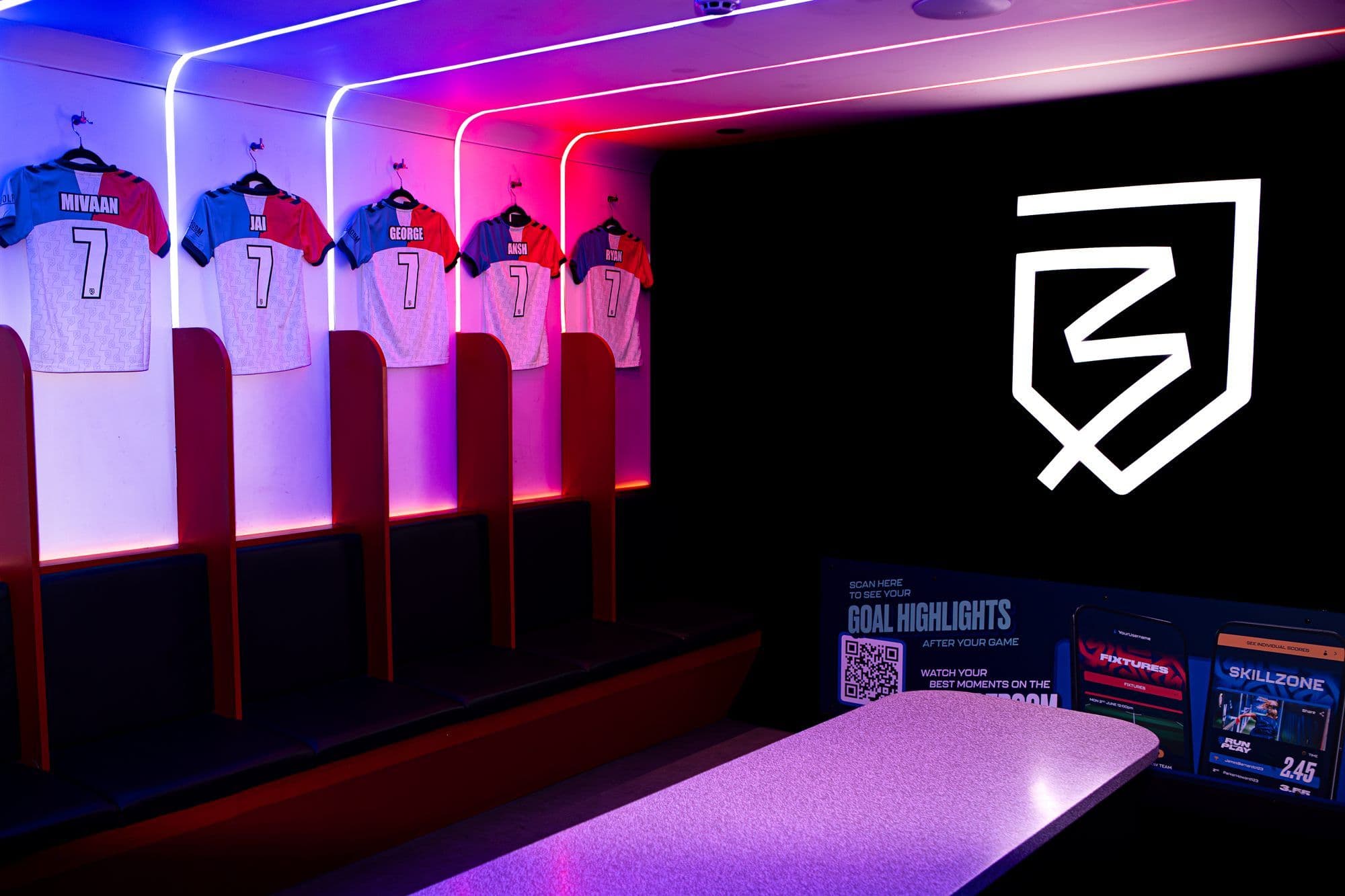 Pro changing rooms